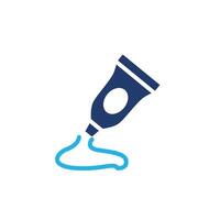 oil paint tube colored icon design good for web or mobile app vector