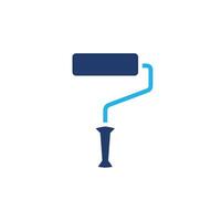 Paint roller colored icon design good for web or mobile app vector