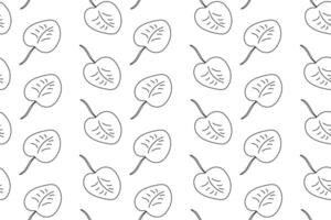 Black and white seamless lily pad pattern for kids to color, perfect for educational and creative activities. vector