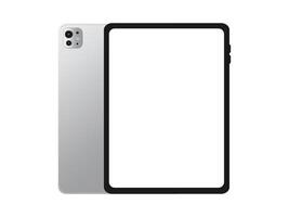 tablet mockup with blank screen on a white background vector