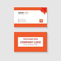 Futuristic business card design vector
