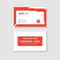 Red Business Card design vector