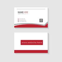 Clean professional business card template vector