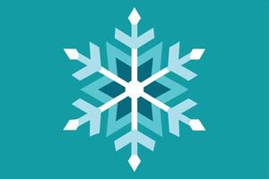 A snowflake on a blue background vector