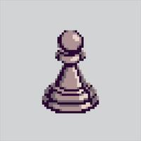Pixel art illustration Pawn Chess. Pixelated Pawn Icon. Pawn Chess Icon pixelated for the pixel art game and icon for website and game. old school retro. vector