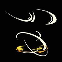set of weapon slash effect vector