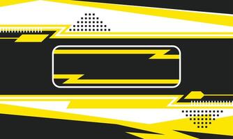 yellow and black flat abstract background vector