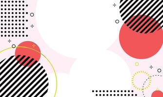 memphis dynamic abstract geometric background vector