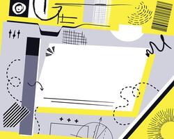 abstract random multiple shape background vector