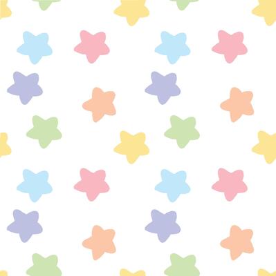 repeated seamless pattern design with shapes of colorful stars