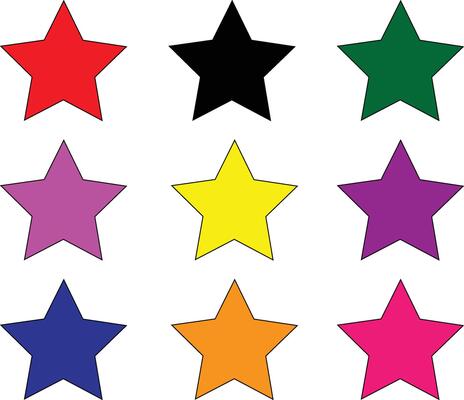 Star icons set. Shine symbol illustration. star sign collection