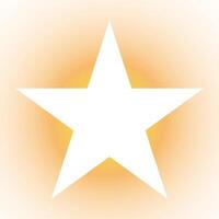 Star icon on the gradient background. vector