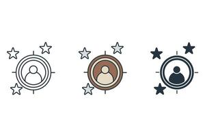cool hunting icons symbol elements for infographic web vector