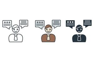 storytelling icons symbol elements for infographic web vector