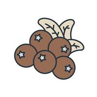 cranberry icons symbol elements for infographic web vector