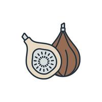 Fig icons symbol elements for infographic web vector