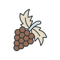 grapes icons symbol elements for infographic web vector