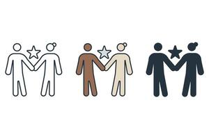 b2b icons symbol elements for infographic web vector