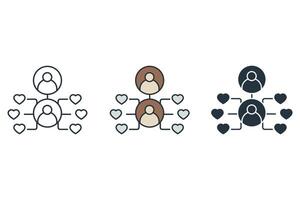 engagement icons symbol elements for infographic web vector