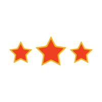 Simple Retro Badge Stars Icon vector