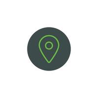Map Material rounded Filled vector