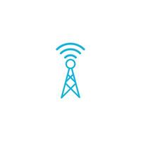 signals wifi tower icon around fill vector