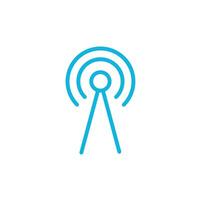 signals wifi tower icon around design vector