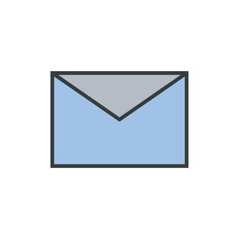 Message Outline and fill vector