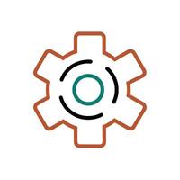user Setting icon outline vector