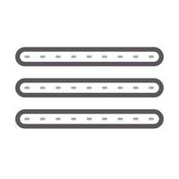 Menu bar rounded dot vector
