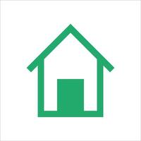 Home icon negative space vector