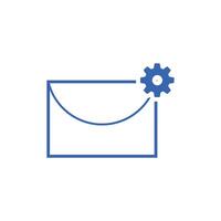 Message Setting Minimal Icon vector