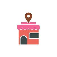 Store location icon vector