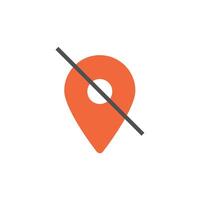 Current location point icon vector