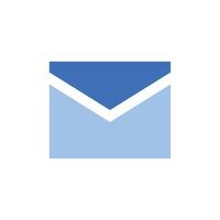 Message negative space icon vector
