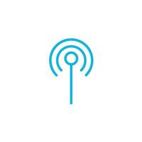 signals wifi tower icon around design vector