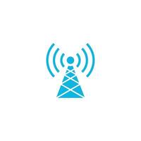 signals wifi tower icon around minimal vector