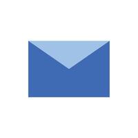 Message icon 2 colors vector