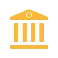 Museum minimal icon vector