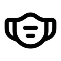 Sanitation and protection facemask ppe icon set with respiratory face masks vector