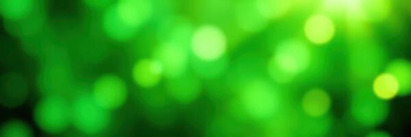 Vibrant green bokeh effect creating a serene atmosphere in a natural setting during the day photo
