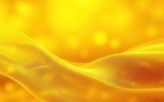 Golden fabric waves create a warm, inviting atmosphere filled with soft textures and vibrant shades of yellow photo