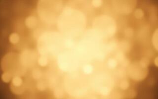 Glowing bokeh lights create a soft golden atmosphere in a blurred background during an evening gathering photo