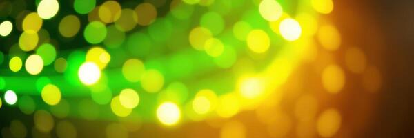 Colorful bokeh lights create a lively atmosphere at an outdoor festival in the evening photo