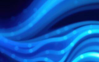 Modern abstract blue wave design with glowing elements creating a sense of movement and depth in digital art photo