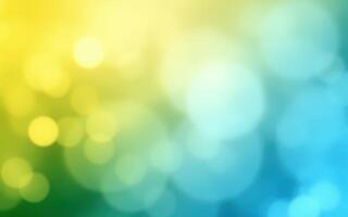 Vibrant bokeh background with soft yellow and blue hues creating a calming atmosphere photo