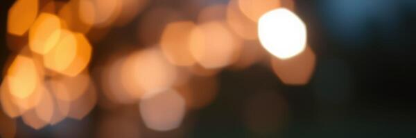 Warm glowing lights create a cozy atmosphere during an evening gathering in a garden setting photo