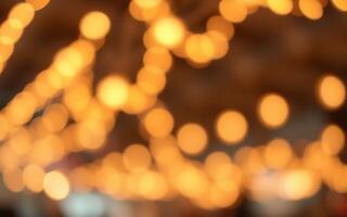 Warm golden lights create a cozy ambiance in an evening gathering space decorated for celebration photo