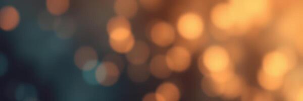 Abstract background featuring blurred bokeh lights in warm and cool tones at night photo