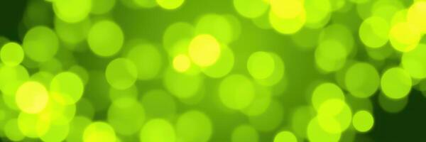 Green bokeh background illuminating a serene atmosphere with soft light effects at twilight photo